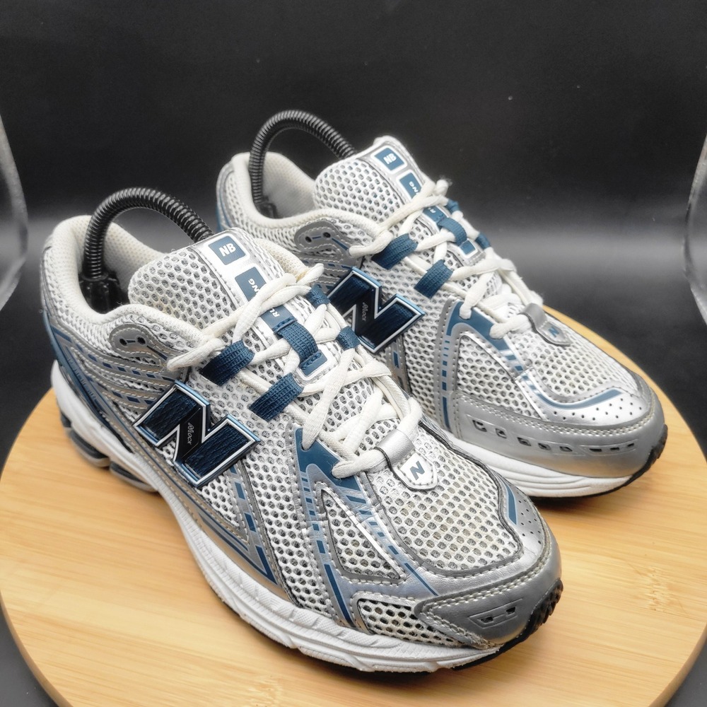 New Balance 1906R Silver Navy Blue Mesh Running Shoes Mens 5.5 Womens 7